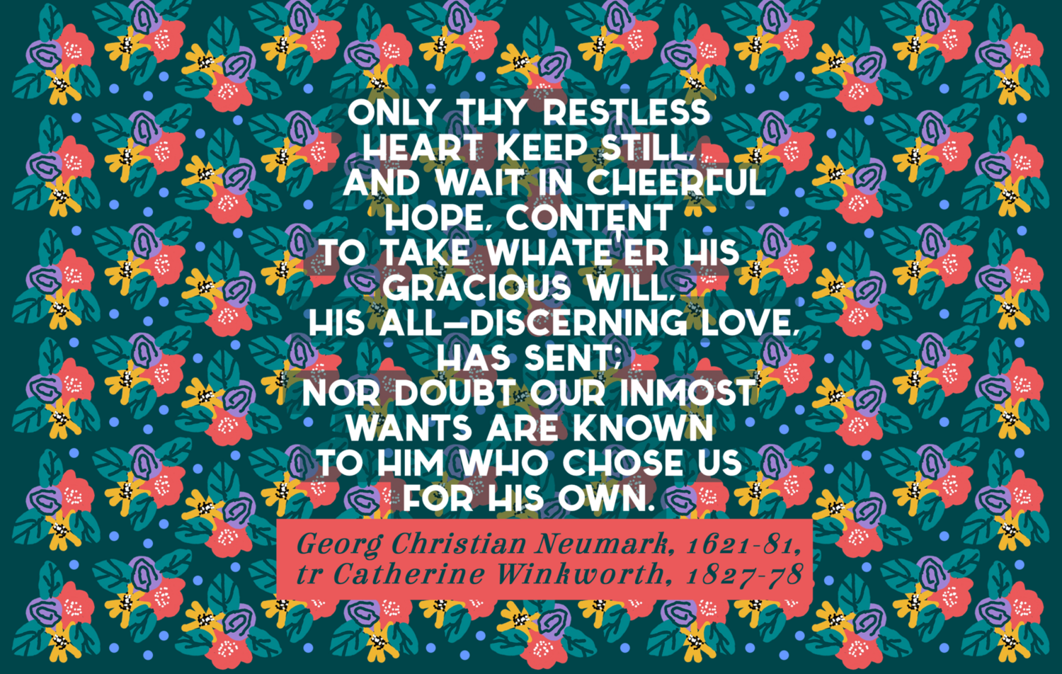 Leave God to order all thy ways vs 2b (full)