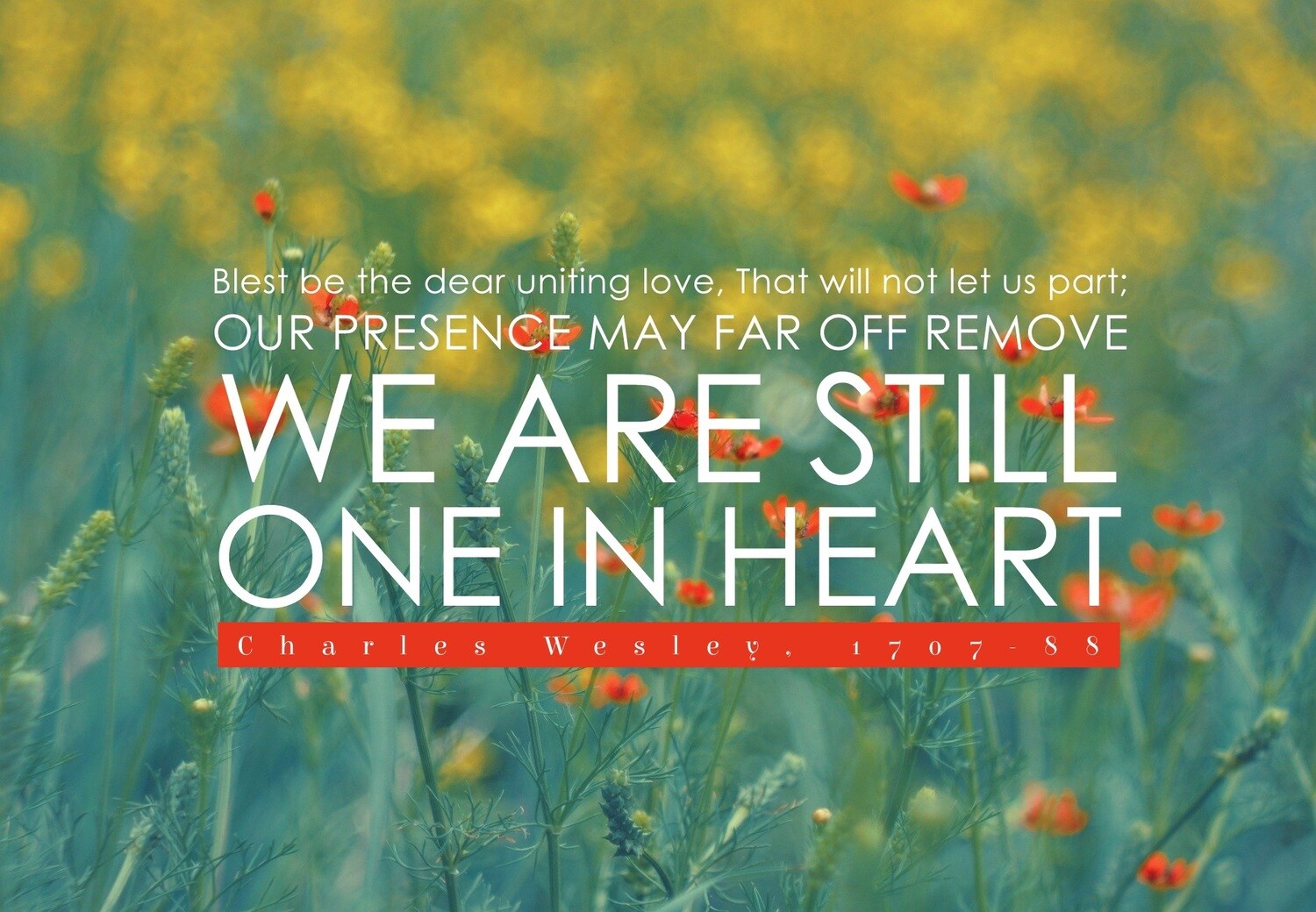 *Blest be the dear uniting love vs 1