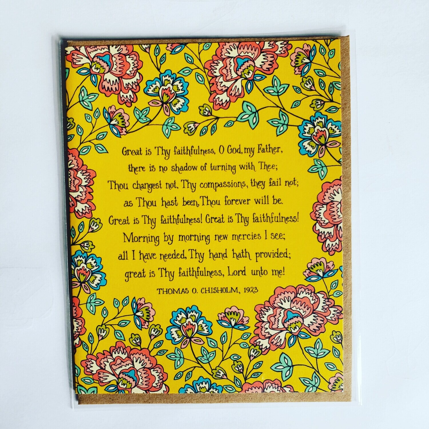 Great Is Thy Faithfulness Greeting Card Greeting Card