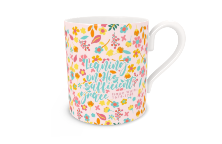 Leaning on his sufficient grace Bone China Mug