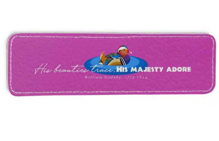 His beauties trace, His majesty adore Gift boxed Leather Bookmark