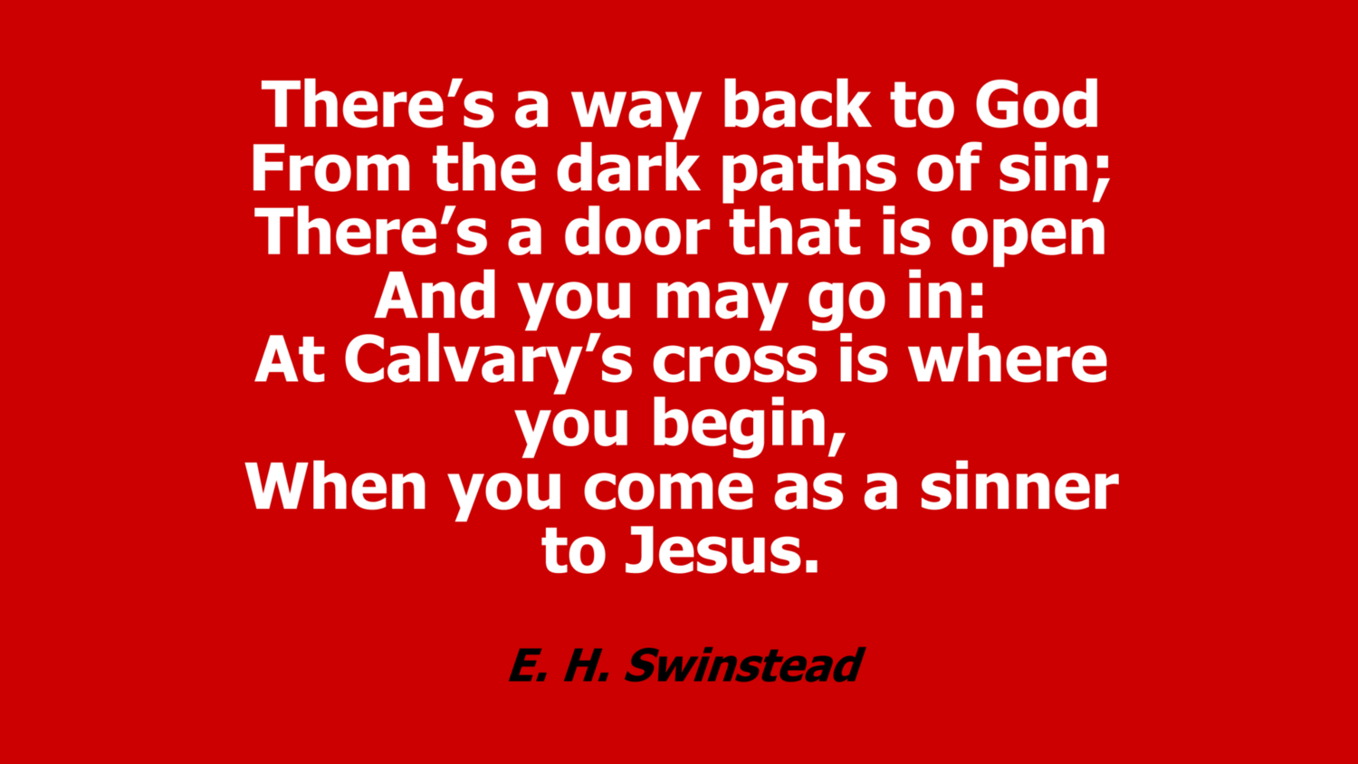 There&#39;s a way back to God card