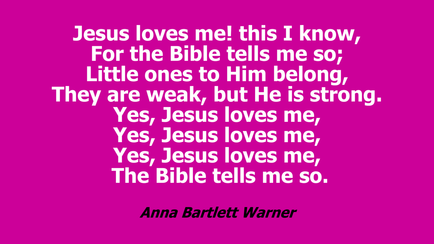 Jesus loves me card