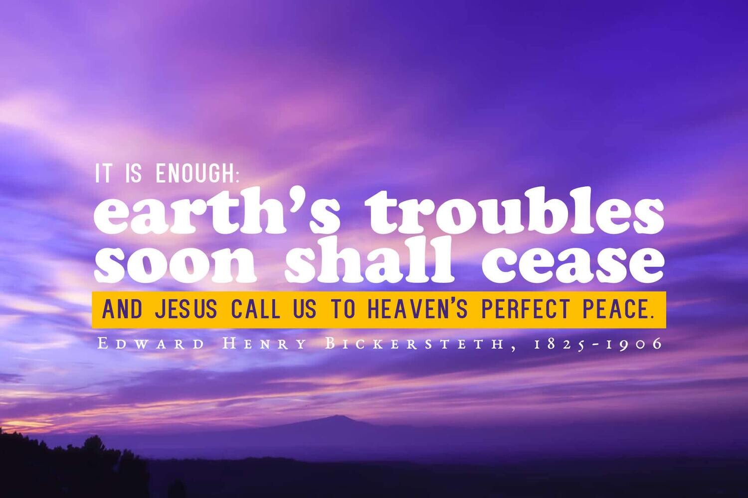 *Peace, perfect peace vs 6