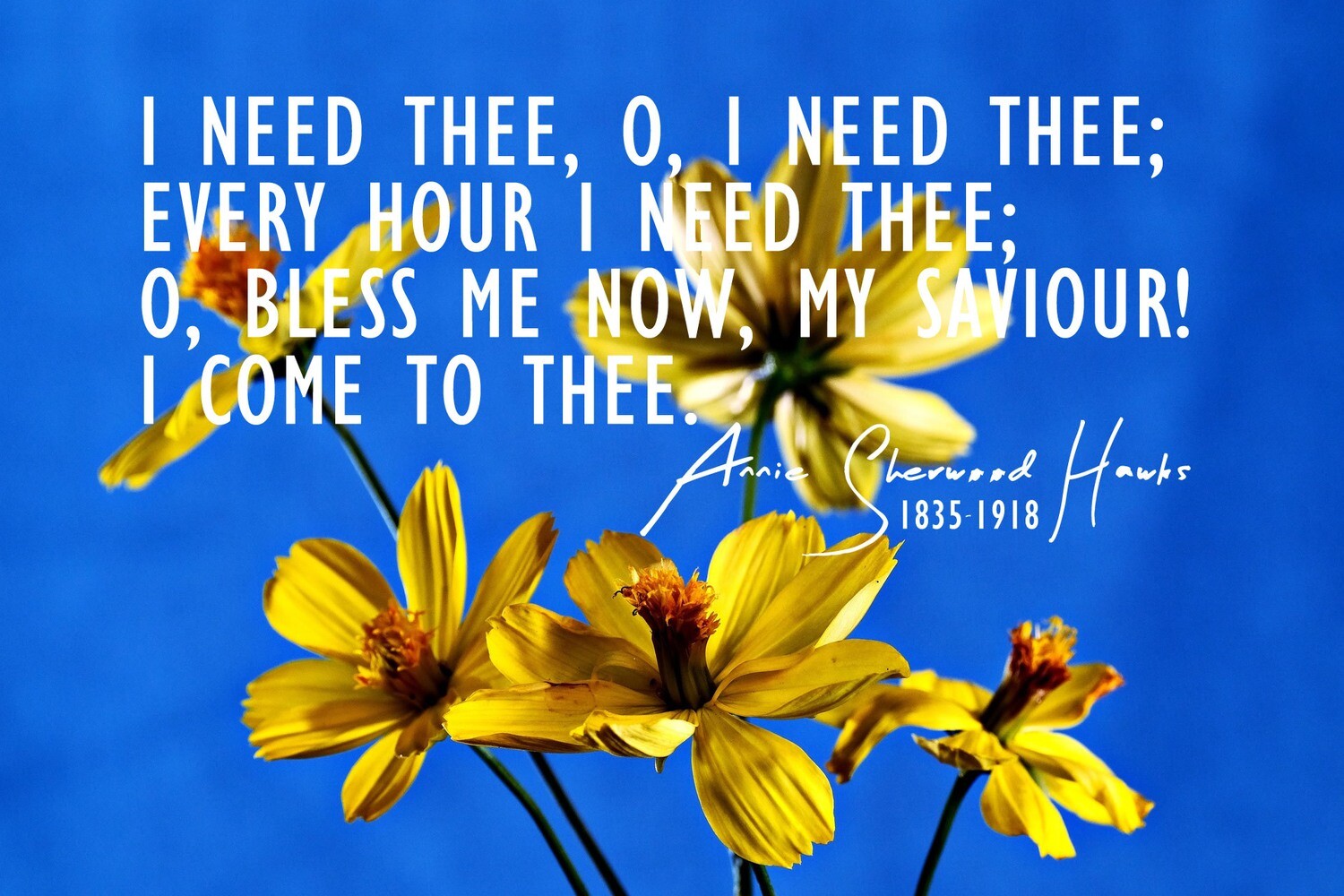 *I need Thee every hour vs Refrain