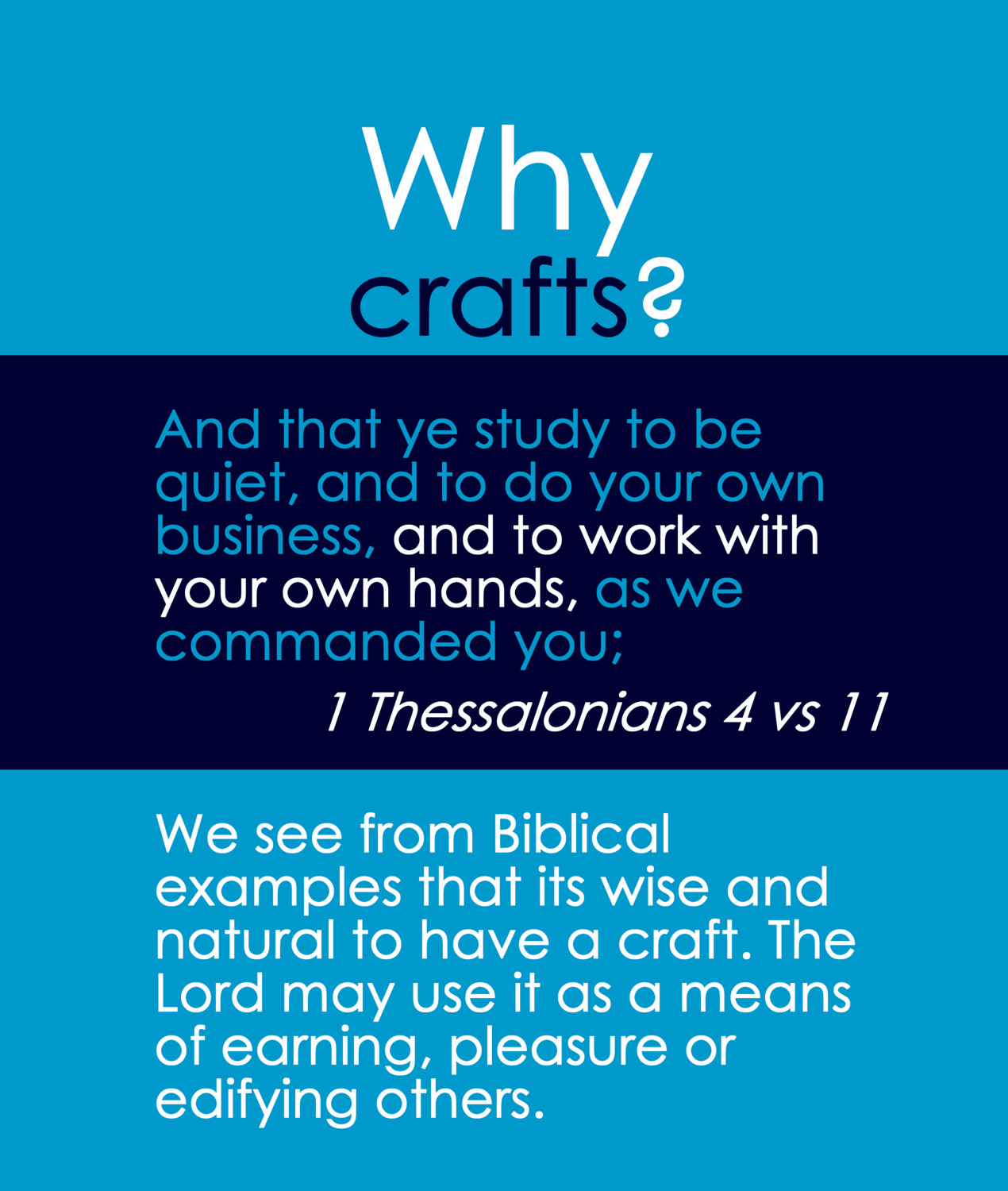 Why crafts?
