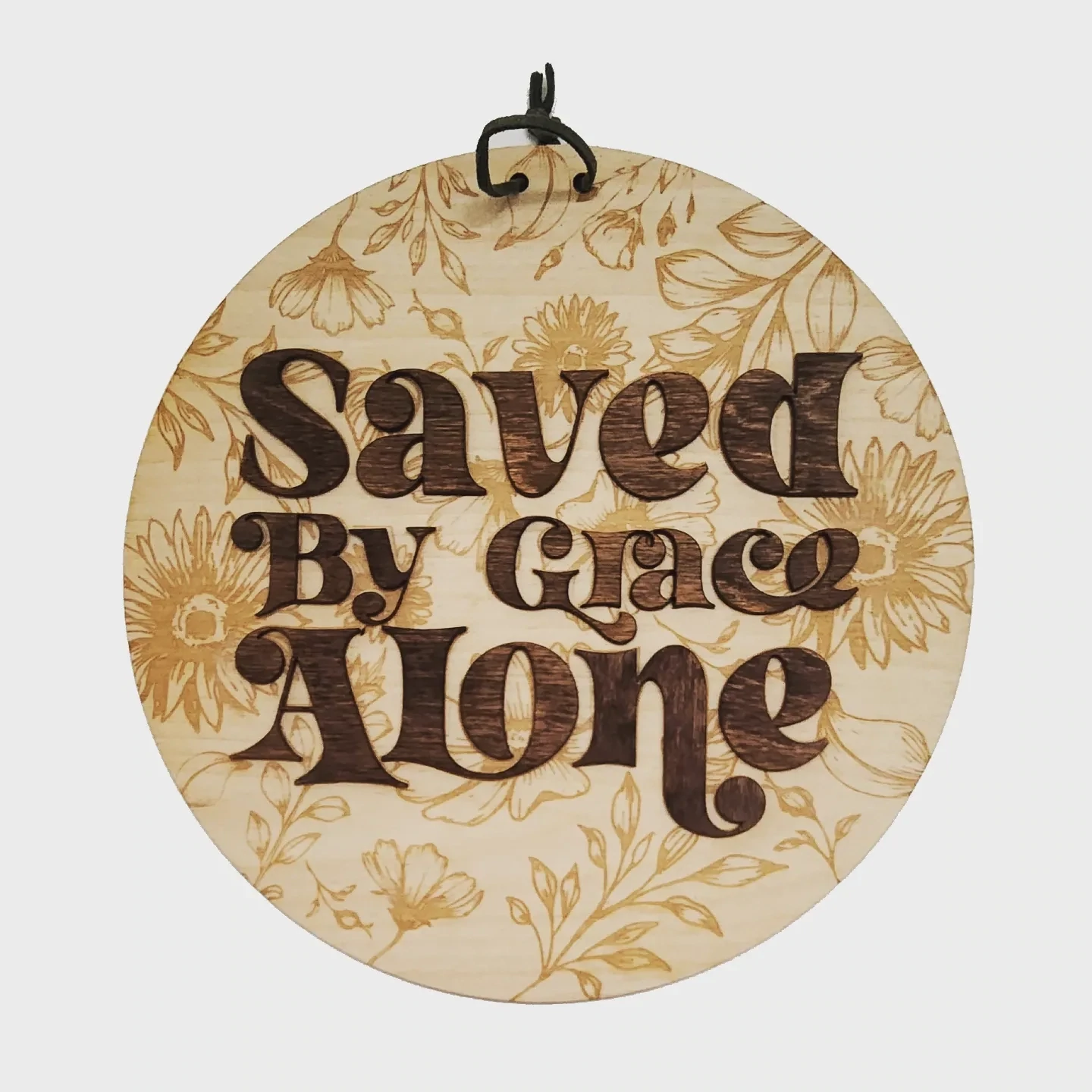 Saved by Grace wooden sign