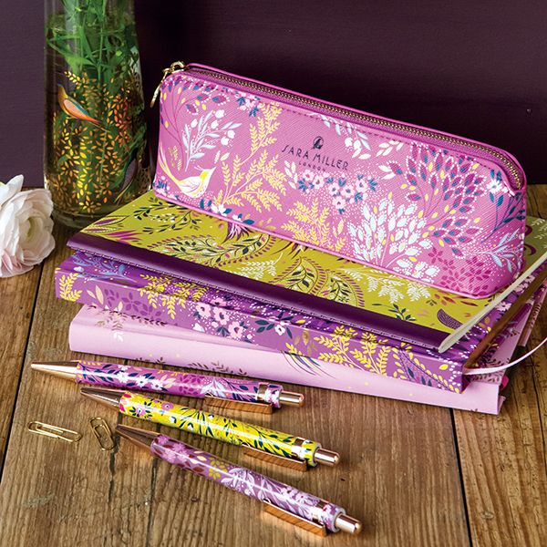 Sara Miller Haveli Garden Set of 3 Ballpoint Pens