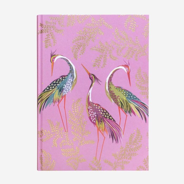 Sara Miller DANCING CRANES A5 FABRIC JOURNAL