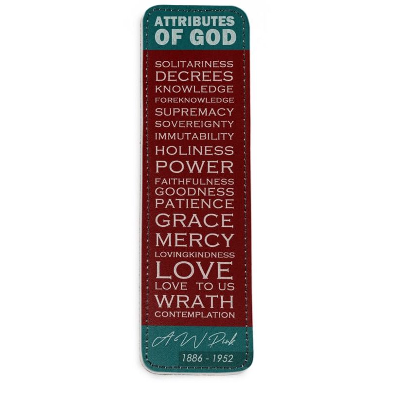 Attributes of God Leather Bookmark