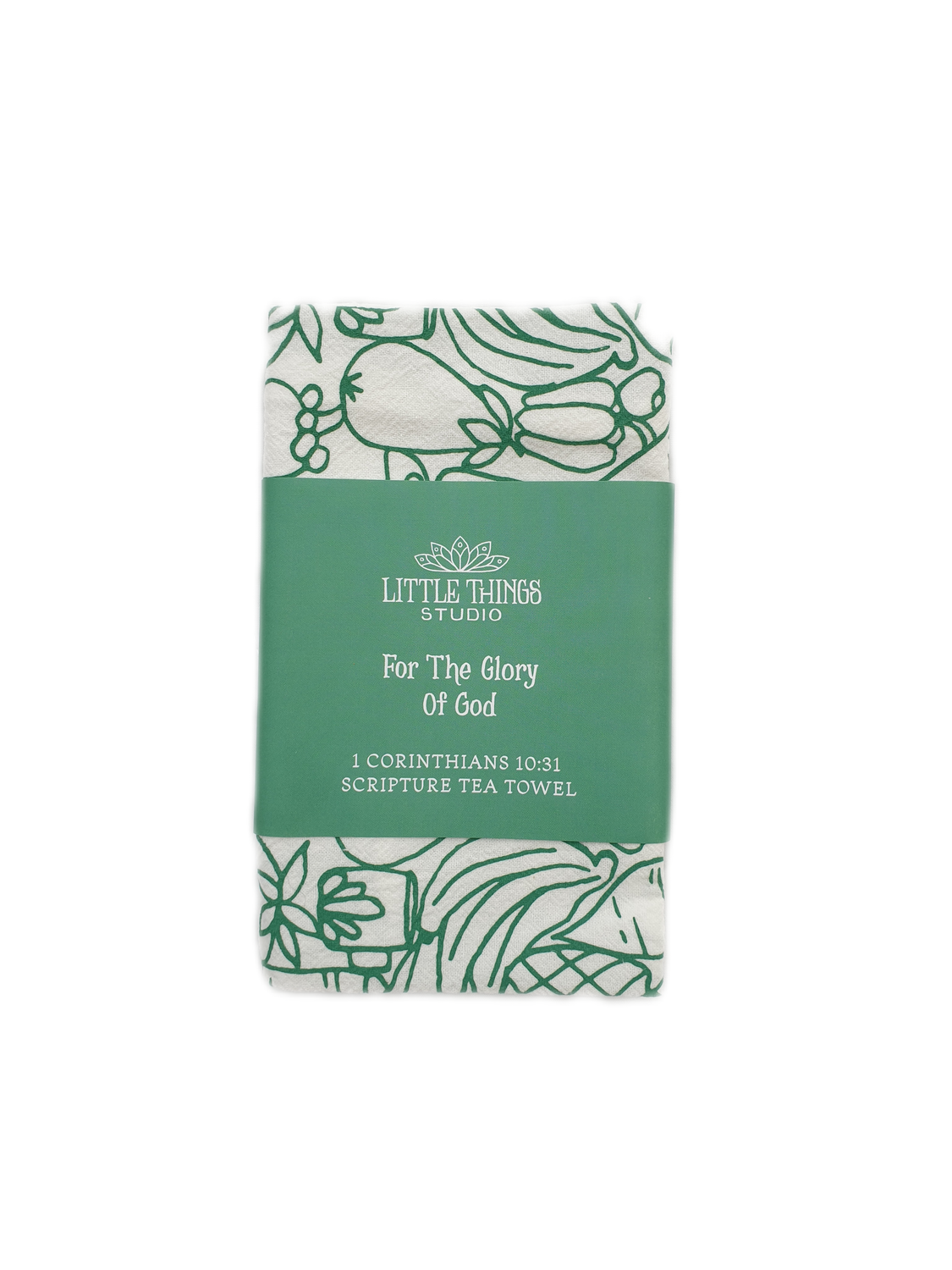 For the Glory of God Tea Towel