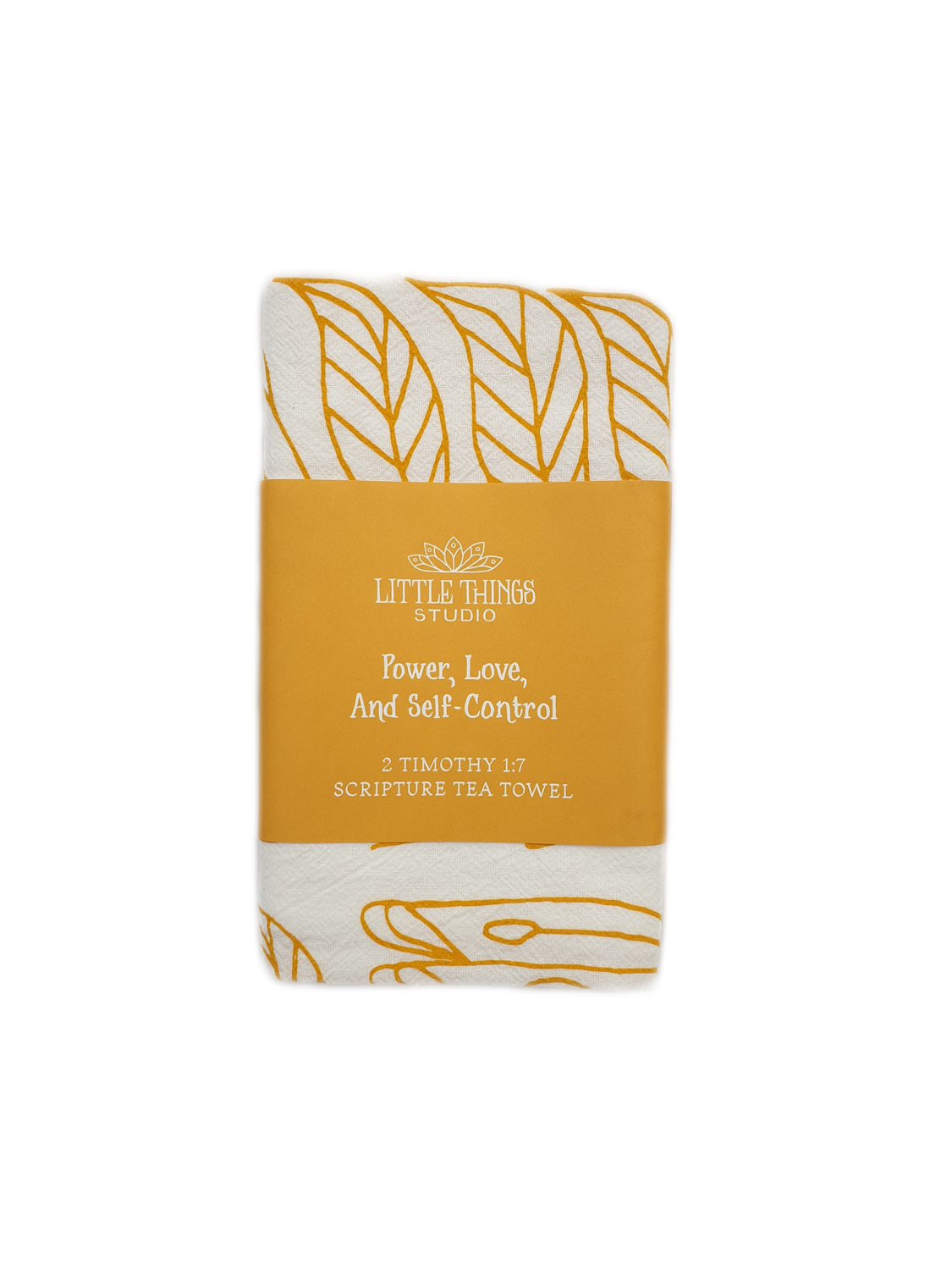 Power, Love and Self-Control Tea Towel