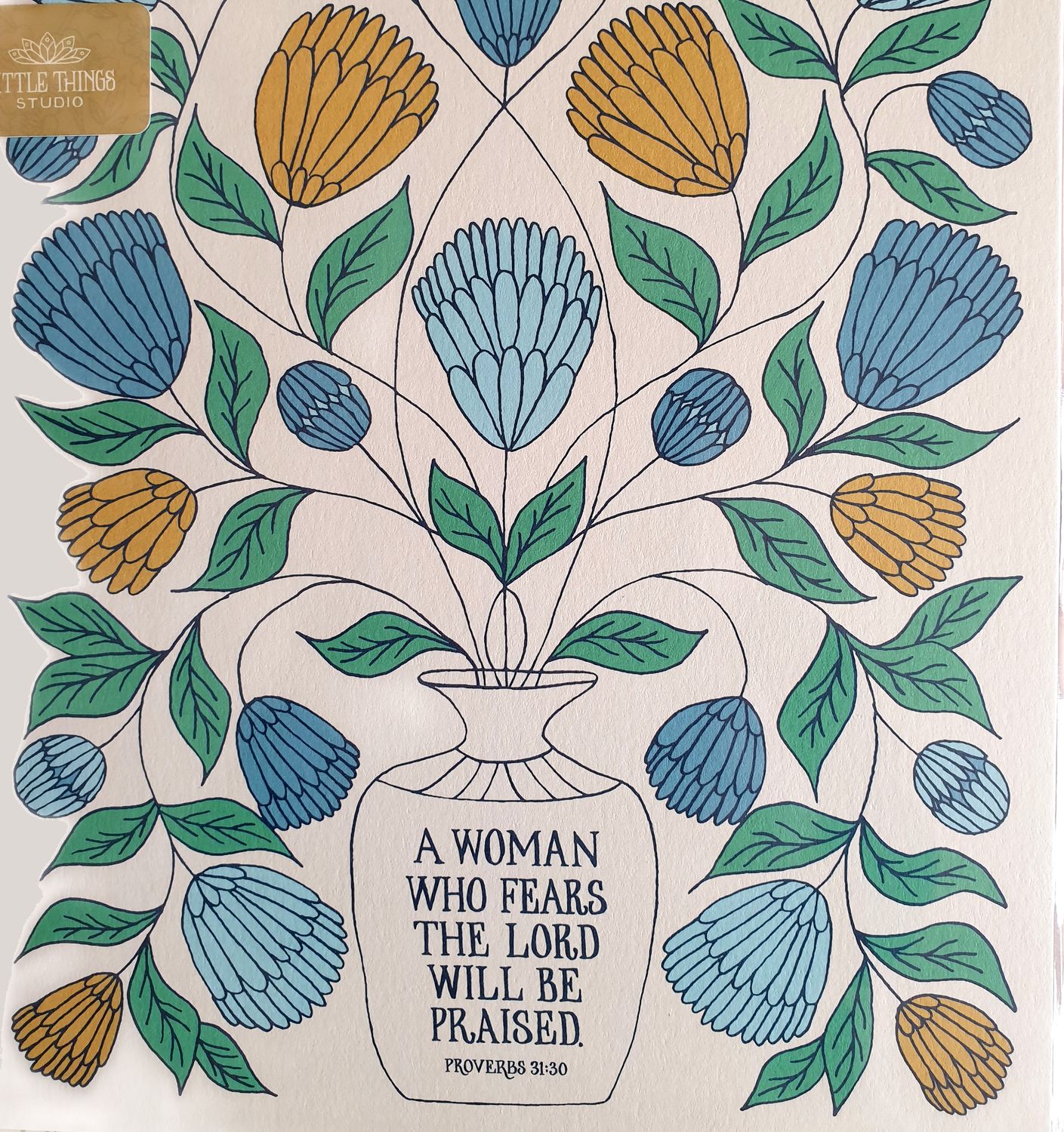 A Woman who Fears the Lord Art Print