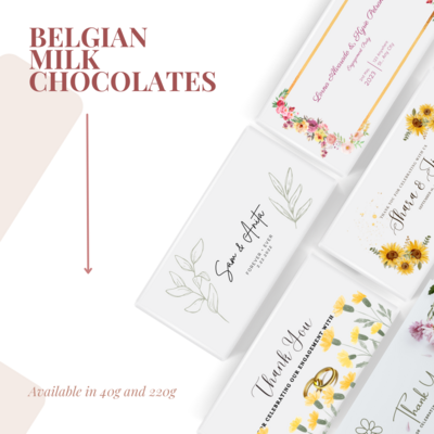 Customised Belgian Chocolate Bars