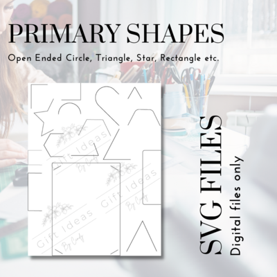 Open Ended Shapes Template SVG