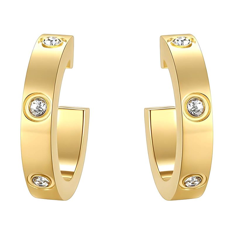 18K Gold Plated Stainless Steel Earrings