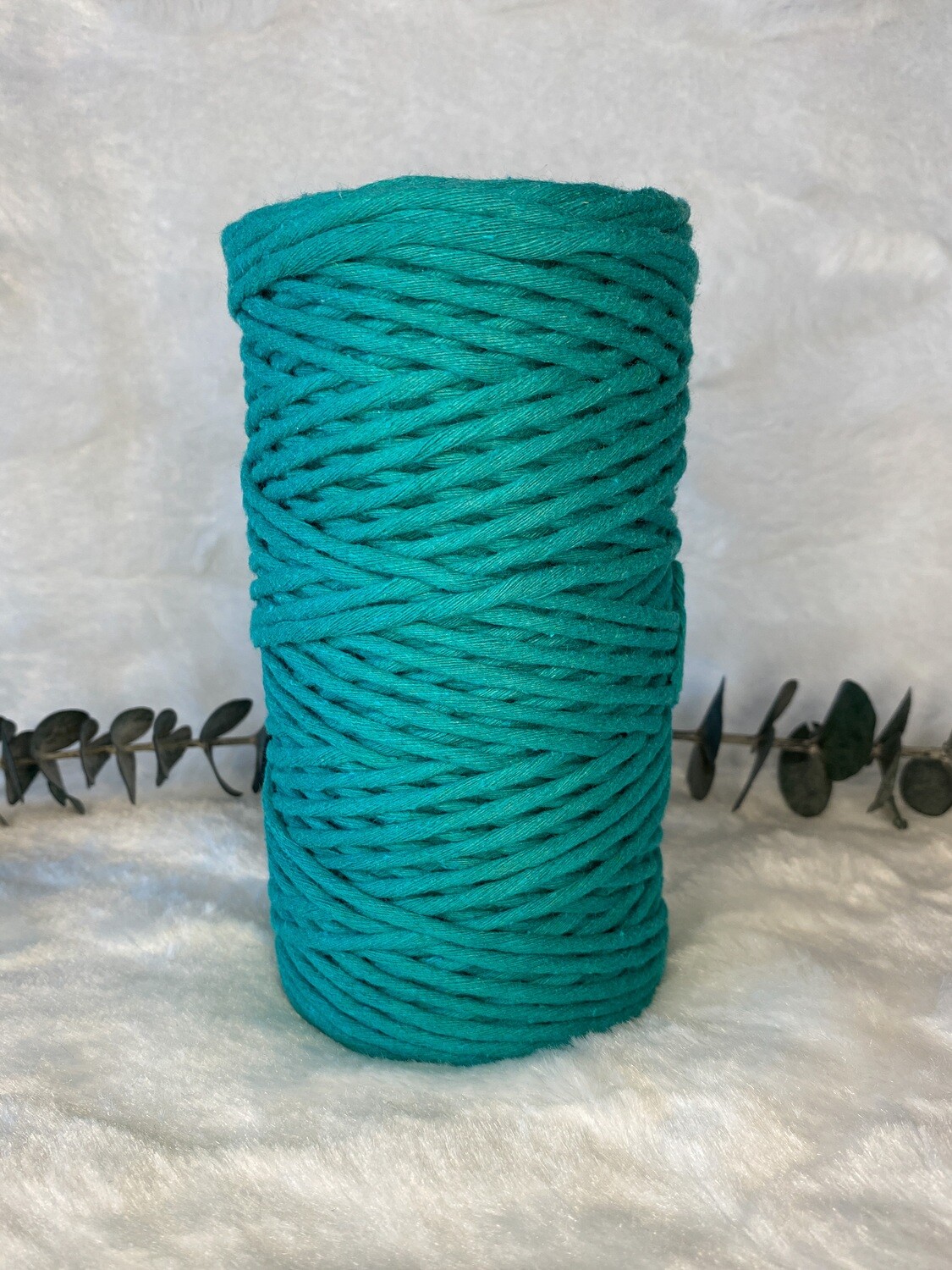 Coton peigné 3 mm bleu turquoise