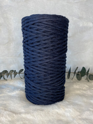 Coton peigné 3 mm bleu marine