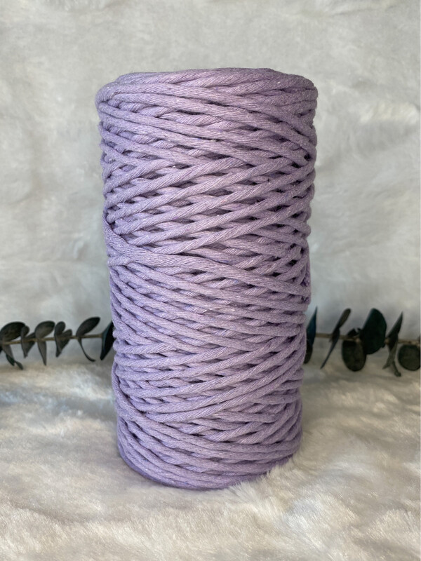 Coton peigné 3 mm lilas