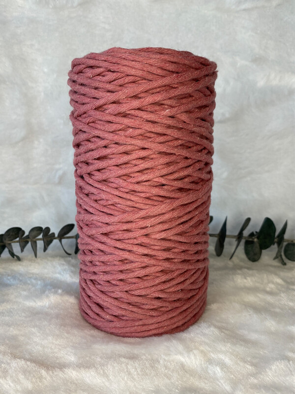 Coton peigné 3 mm pivoine