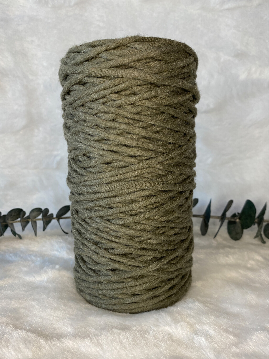 Coton peigné 3 mm kaki