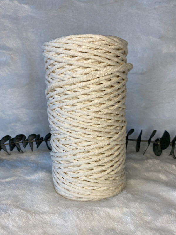 Coton peigné 3 mm crème
