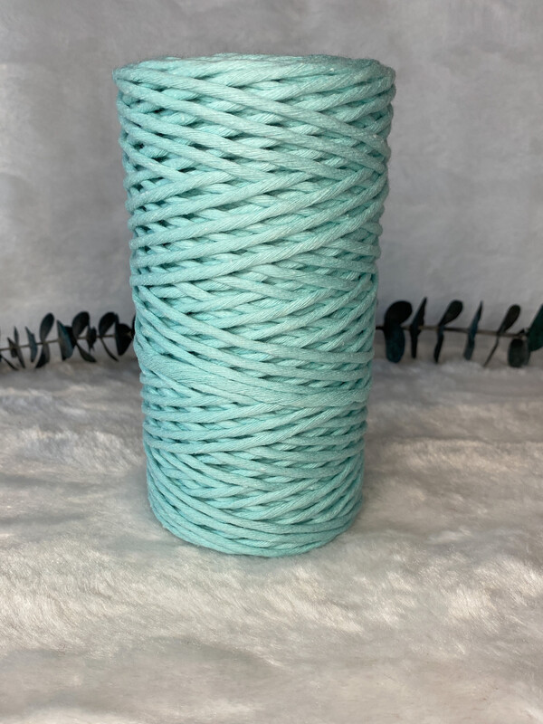Coton peigné 3 mm menthe
