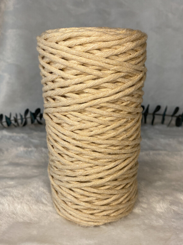 Coton peigné 3 mm sable
