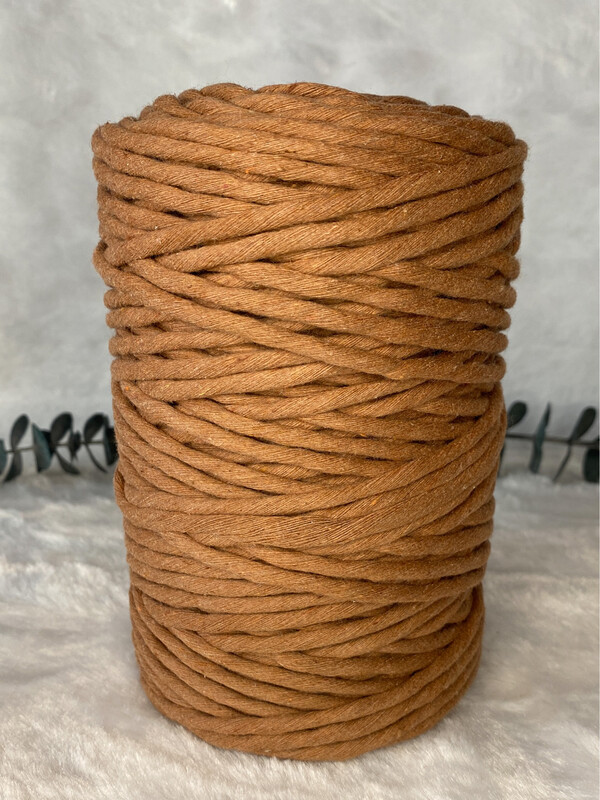 Coton peigné 5 mm cannelle
