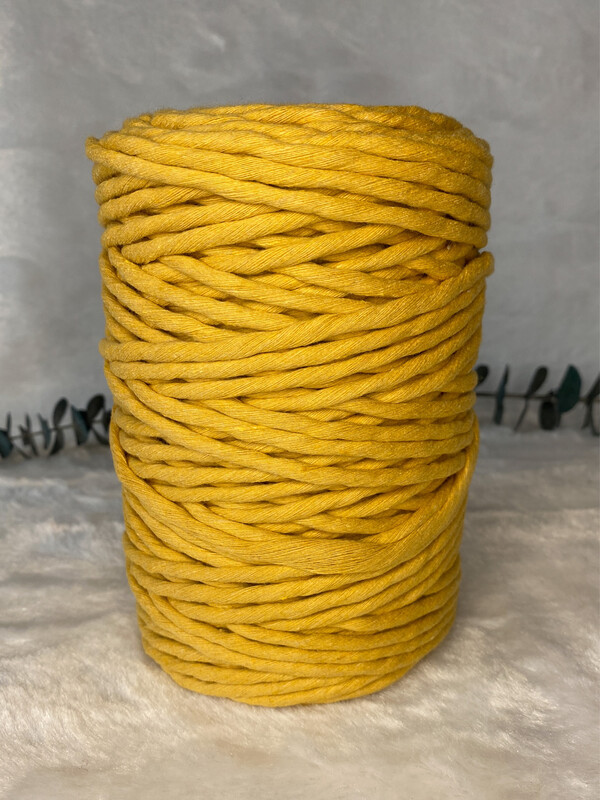 Coton peigné 5 mm moutarde