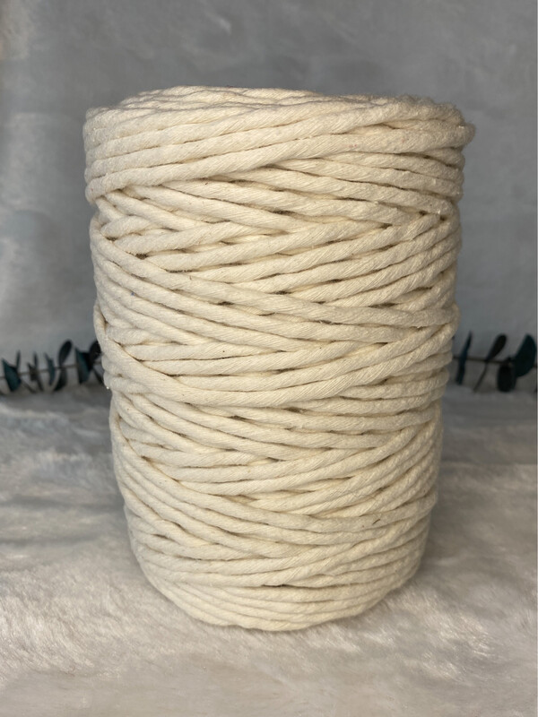 Coton peigné 5 mm crème