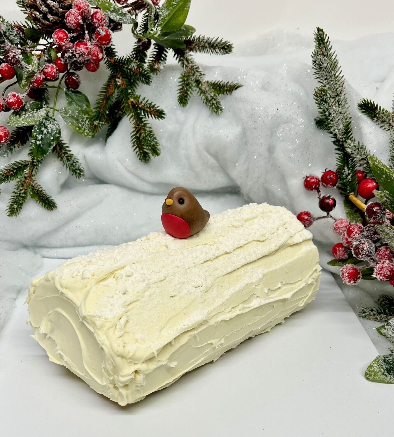 Lemon Meringue Blondie Yule Log