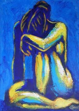 Blue mood -Nude female