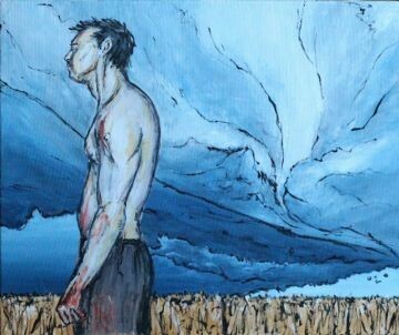 Man in a Field by Mark Barrable