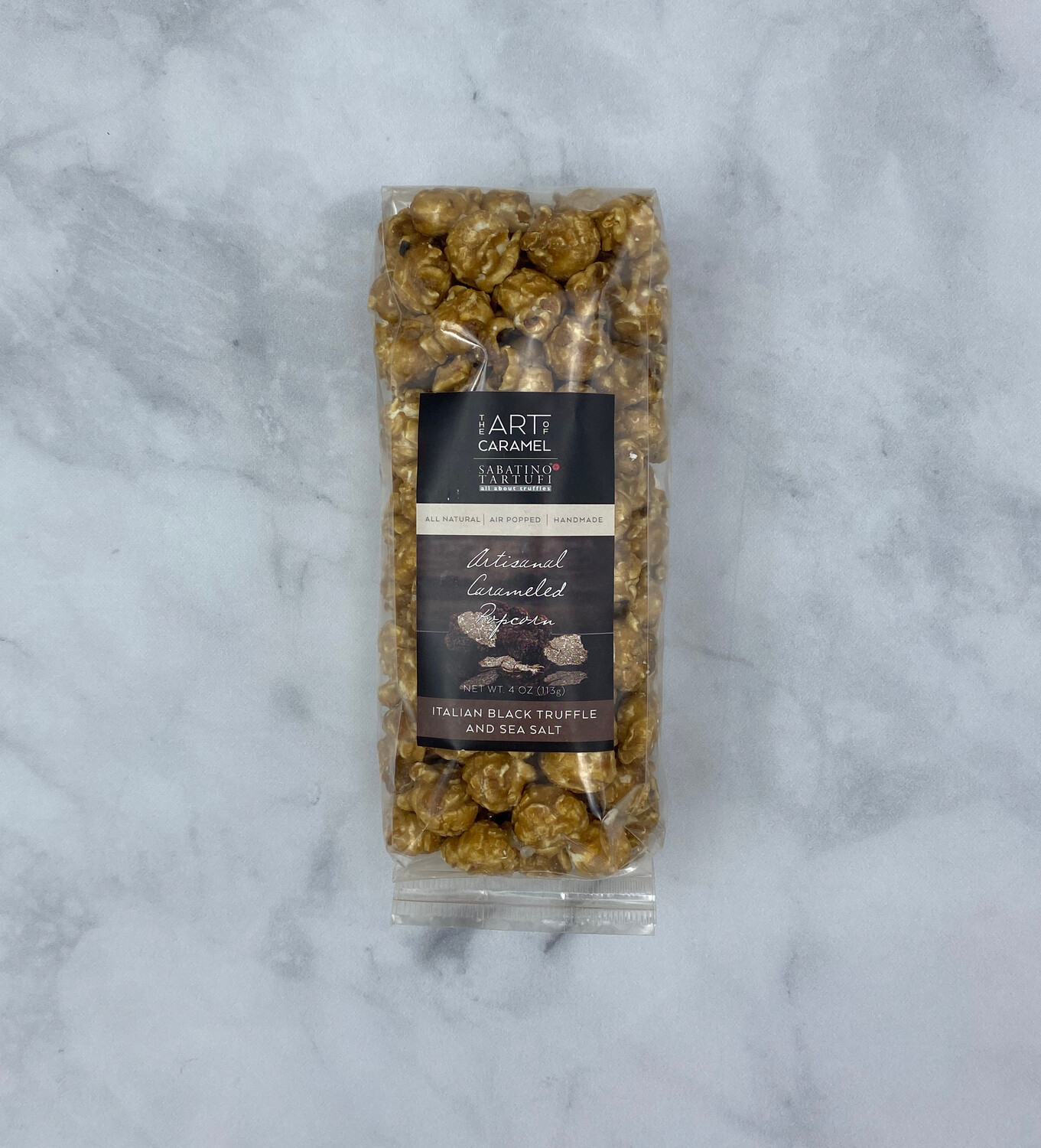 Italian Black Truffle and Sea Salt Caramel Popcorn - The Art of Caramel Popcorn