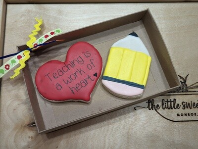 Teaching is a work of Heart - Cookie set