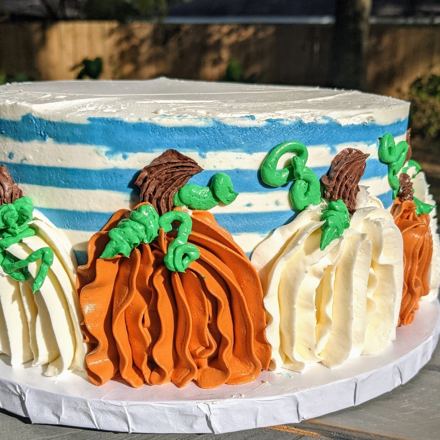 Rustic fall pumpkins