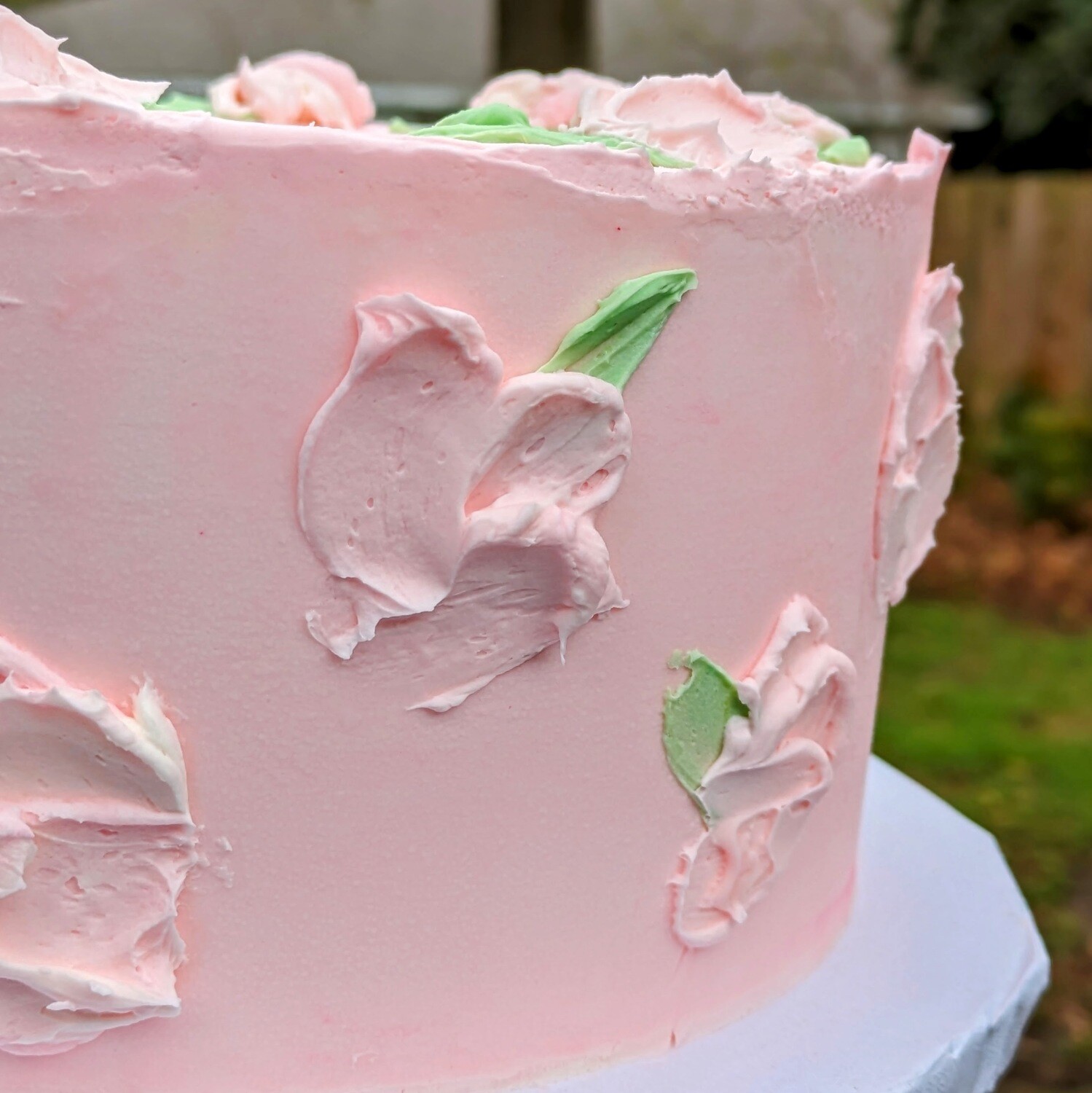 Delicate pallete knife florals