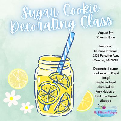 Lemon Squeezy Sugar Cookie Class 8/8/26