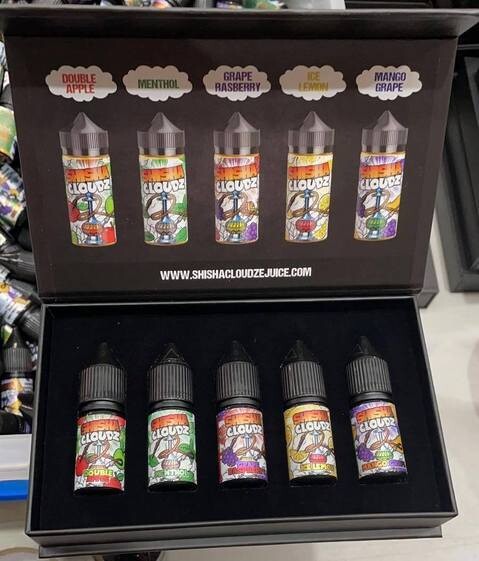 Shisha Cloudz E-Liquid Sample Box 10ml (5 Flavours in a Pack)