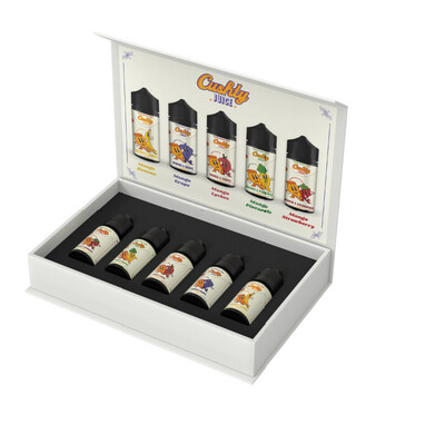 Cushty Juice E-Liquid Sample Box 10ml (5 Flavours in a Pack)