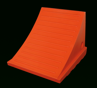Polyurethane Wheel Chock With Side Lip� Polyurethane Wheel Chock With Side Lip�