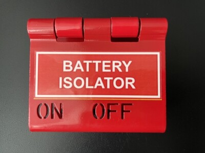 Red Isolator Lockout Bracket