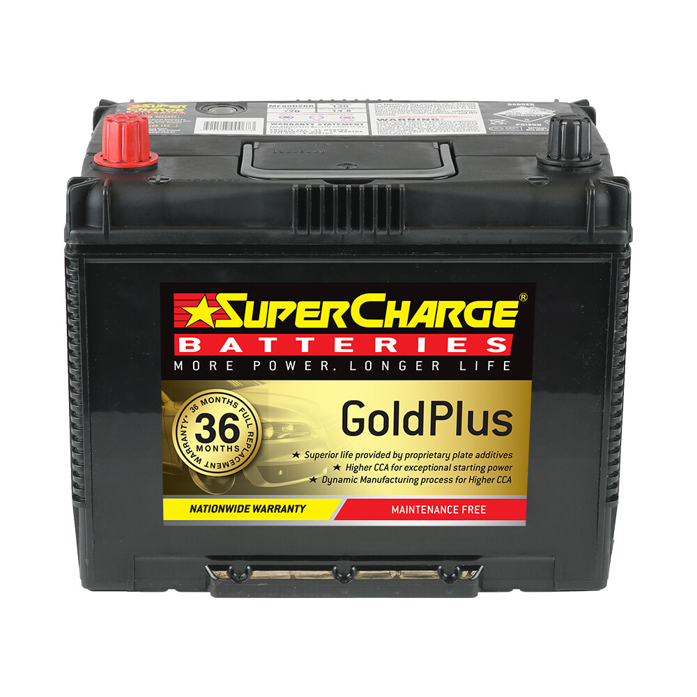 SUPERCHARGE GOLD MAINTENANCE FREE BATTERY 720CCA