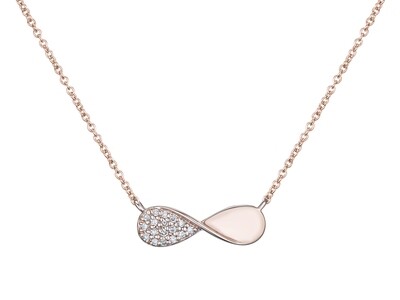 EVERO Planar Infinity Diamond Necklace