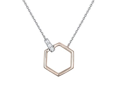 PARA Unity Hexagon Diamond Necklace