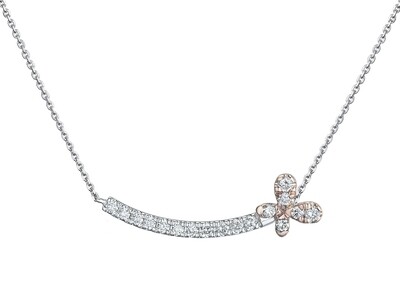 POSY Butterfly Swing Diamond Necklace