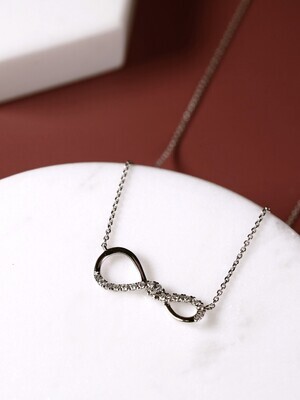 EVERO Double Infinity Diamond Necklace