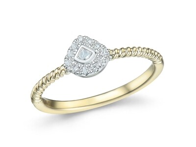 CLINQ Ginkgo Diamond Ring