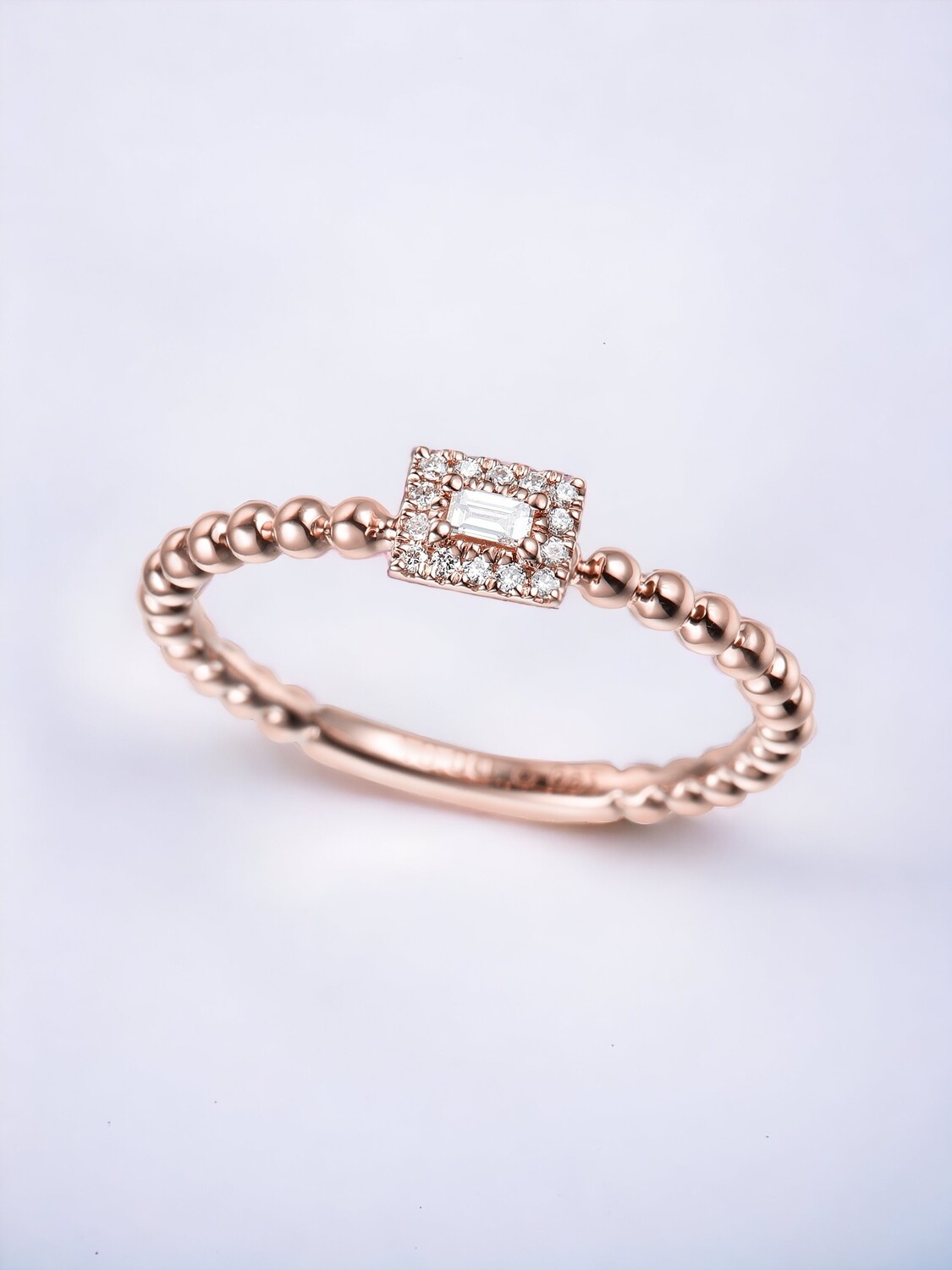 BUBBLE Baguette Diamond Ring